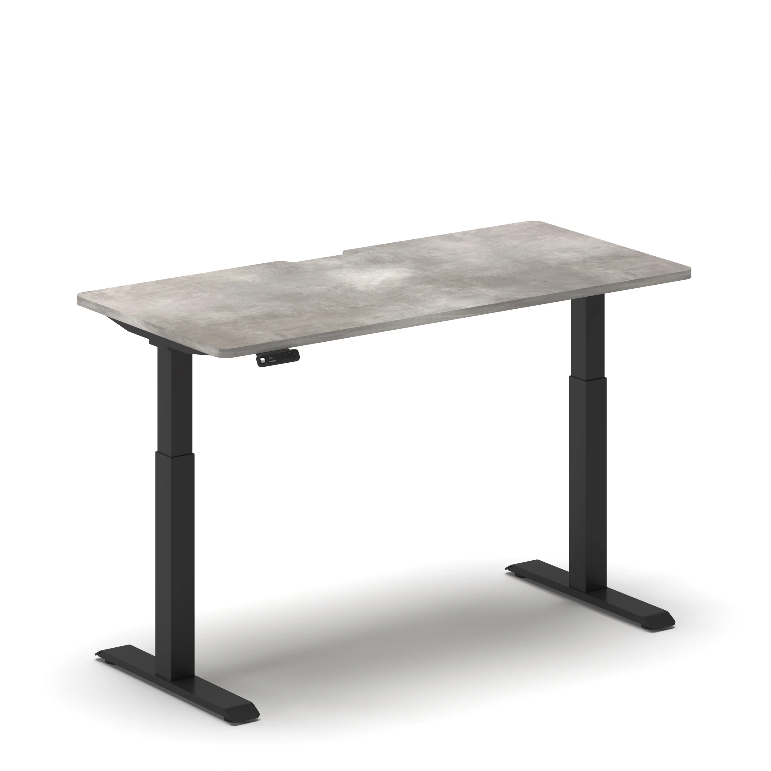 Navodesk® PRO Lunar Top Black Leg Standing Desk webp1