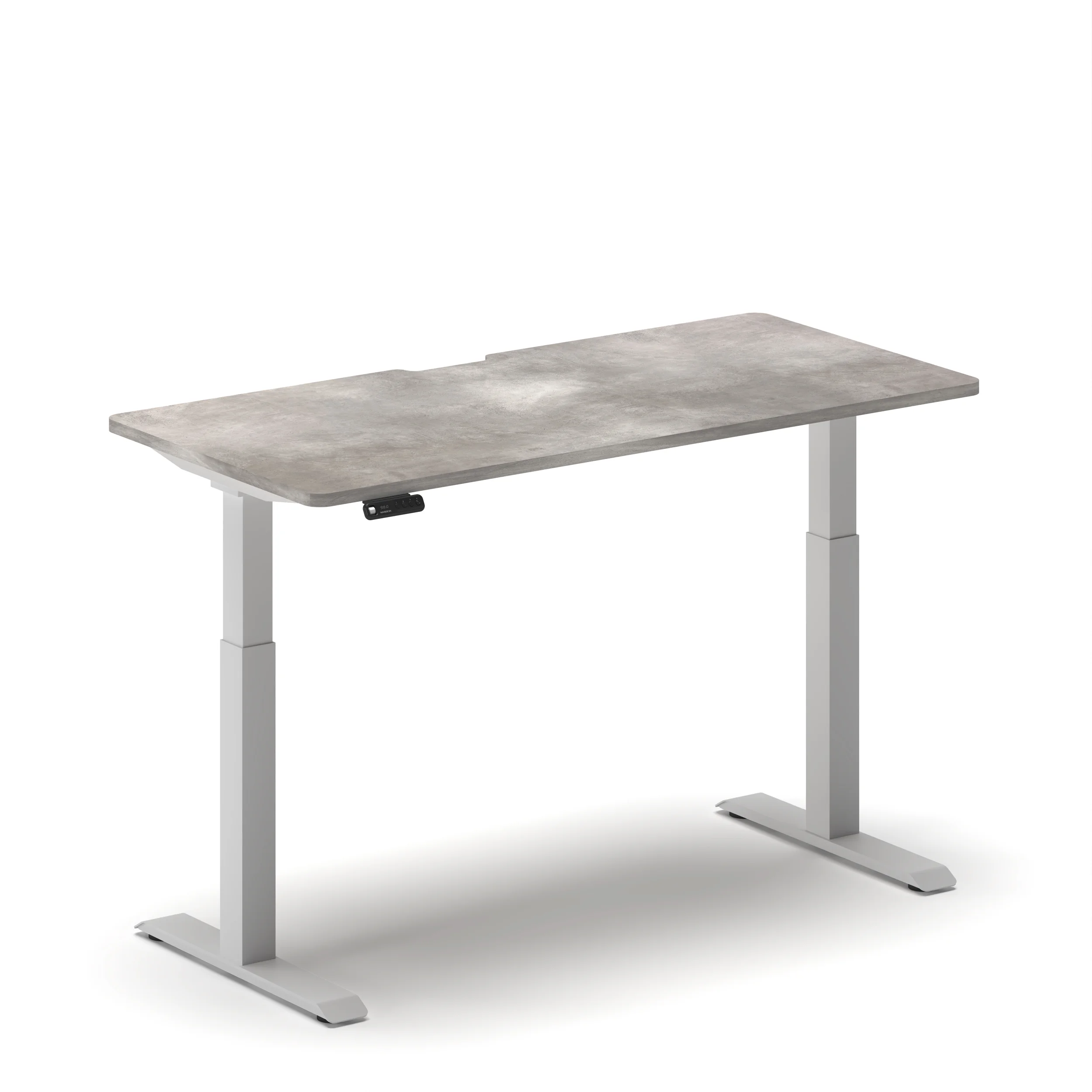 Navodesk® PRO Lunar Top White Leg Standing Desk webp2